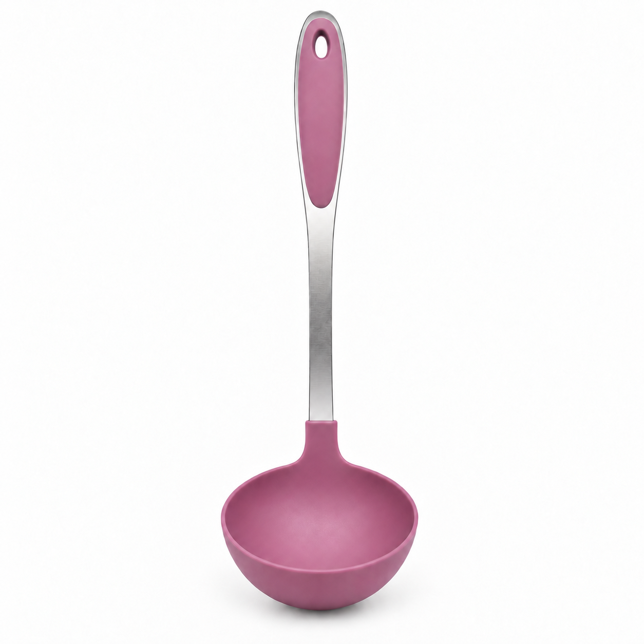 polonic-adanc-pentru-sosuri Polonic de bucătărie din inox și silicon termorezistent, cupă adâncă și mâner ergonomic - imagine 1