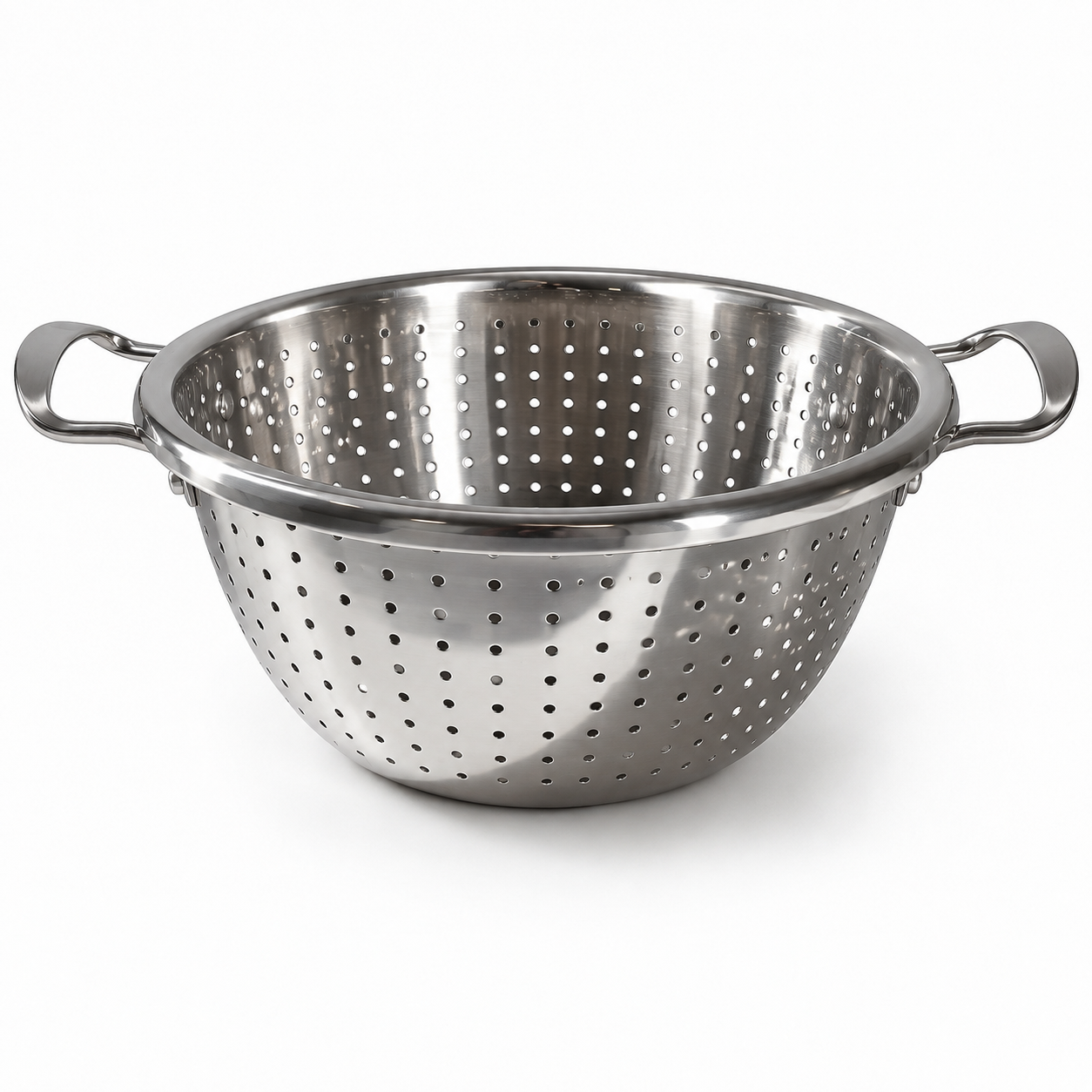 strecuratoare-inox-24-cm Strecurătoare din oțel inoxidabil cu mânere, diametru 24 cm - imagine 1