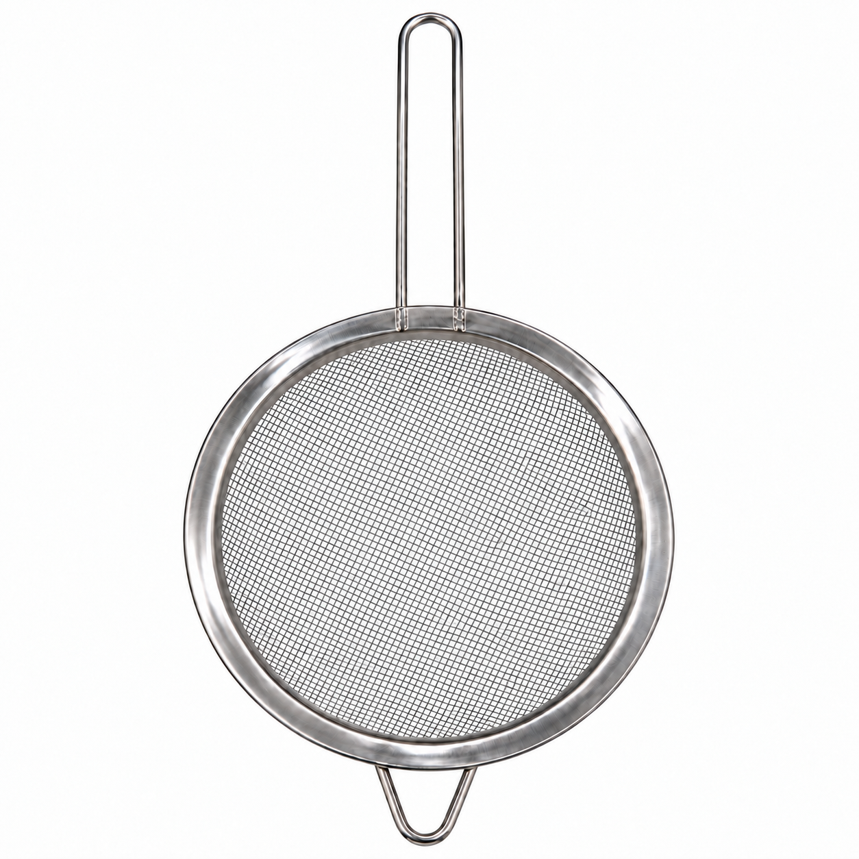strecuratoare-maner-lung Strecurătoare din oțel inoxidabil cu mâner lung și ureche de sprijin, diametru 19 cm - imagine 1
