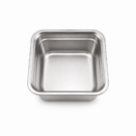 Tavă pătrată din inox pentru bucătărie, 22 cm