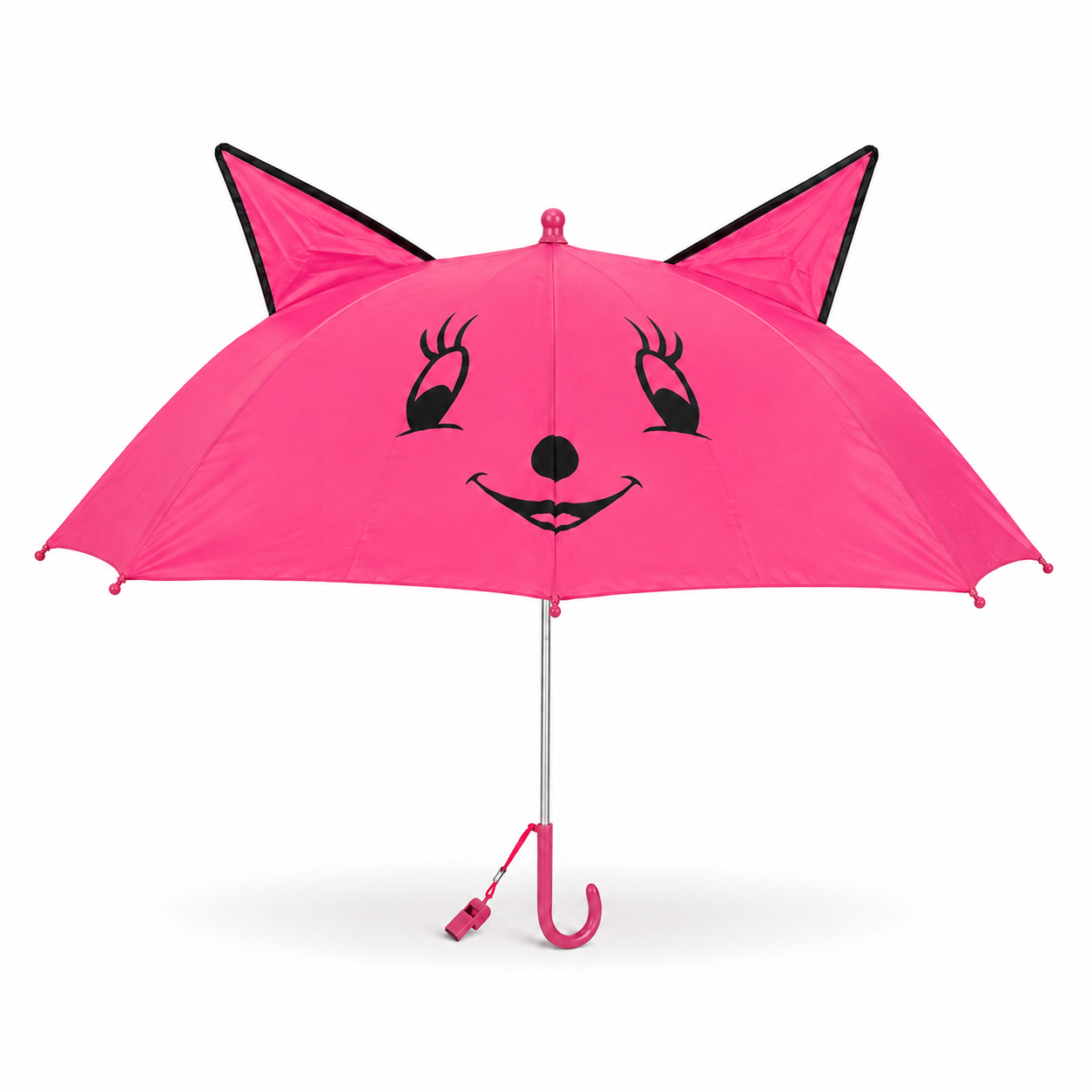 umbrela-cu-fluier-integrat Umbrelă baston pentru copii, cu fluier integrat în mâner - imagine 1